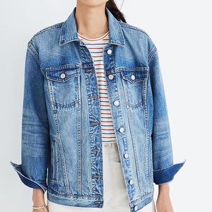 Madewell Oversized Denim Jacket in Capstone Wash